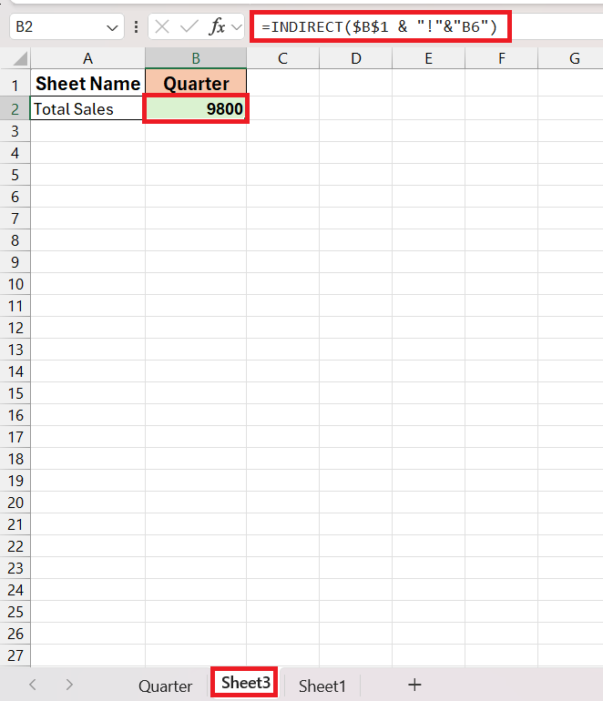 reference sheet in excel