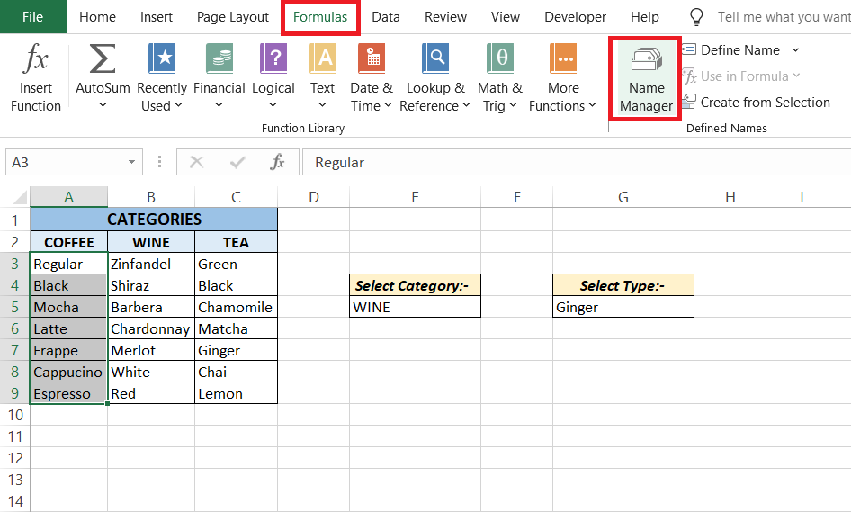 Cascading Drop Down in Excel