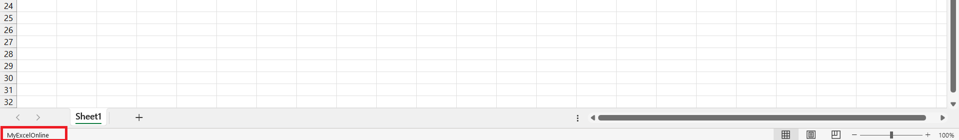 status bar excel