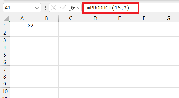 Multiples of 16 in Excel