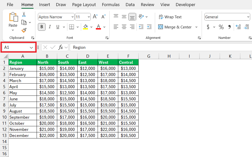 How to Select Multiple Cells in Excel