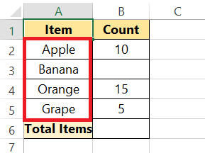 Use COUNT for Cost Analysis