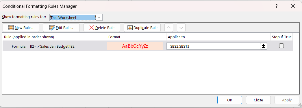 Compare two Excel files