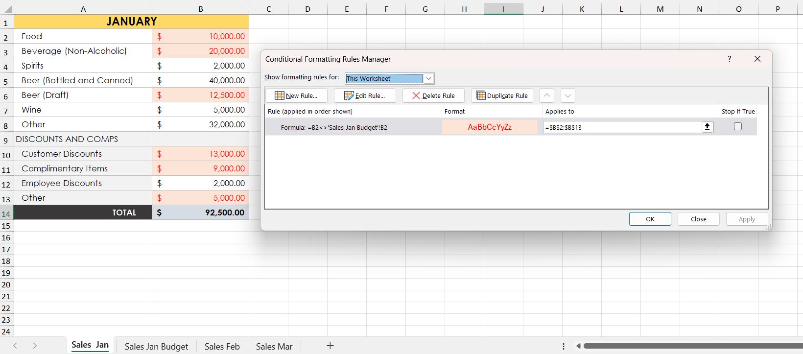 Compare two Excel files