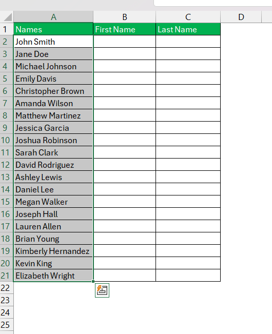 How to Split Cells in Excel