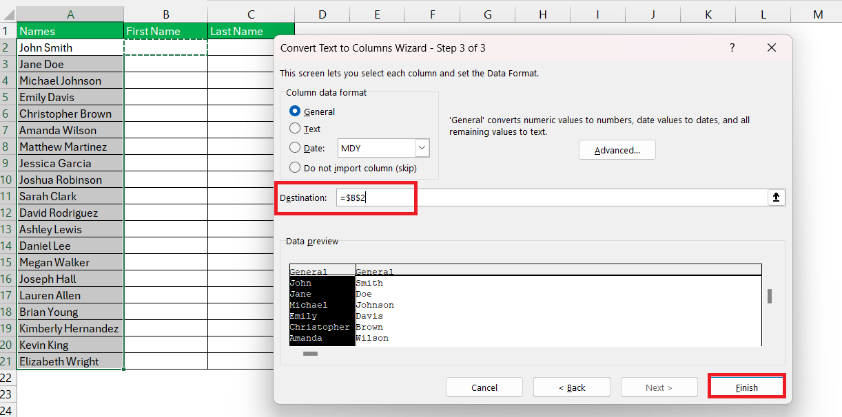 How to Split Cells in Excel