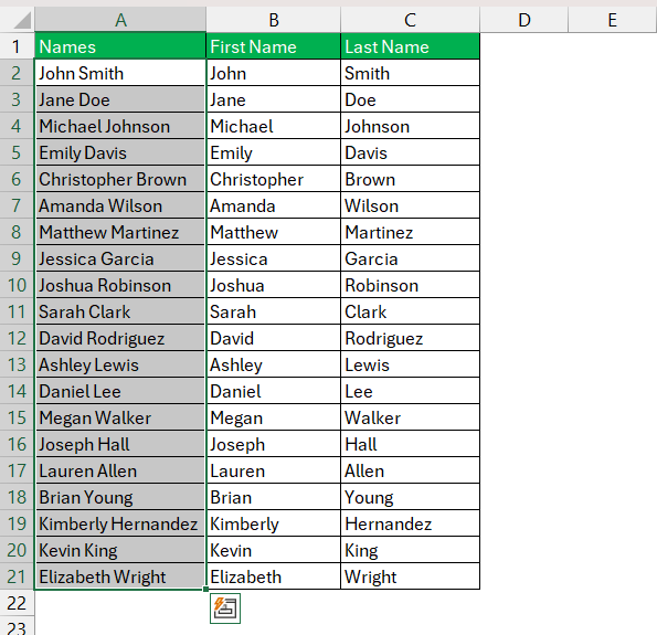 How to Split Cells in Excel