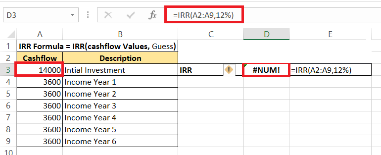 IRR Calculator in Excel