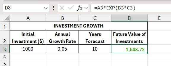 EXP Function