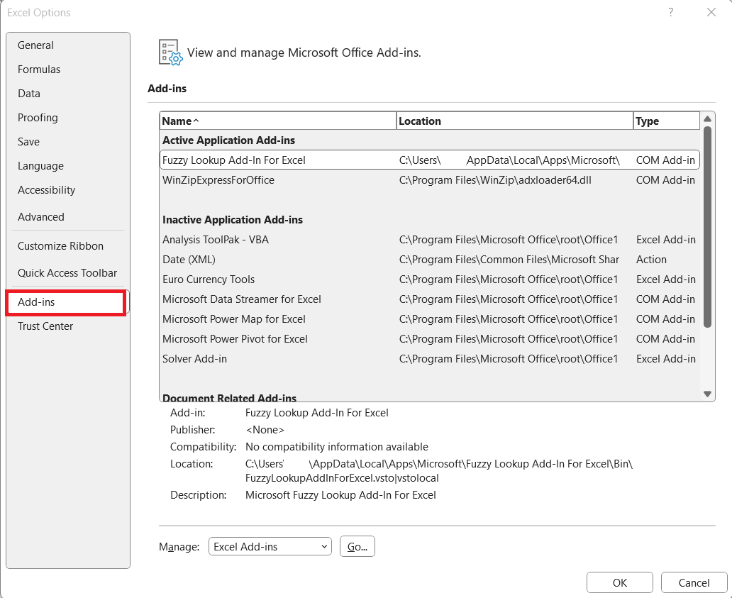 Excel Not Responding