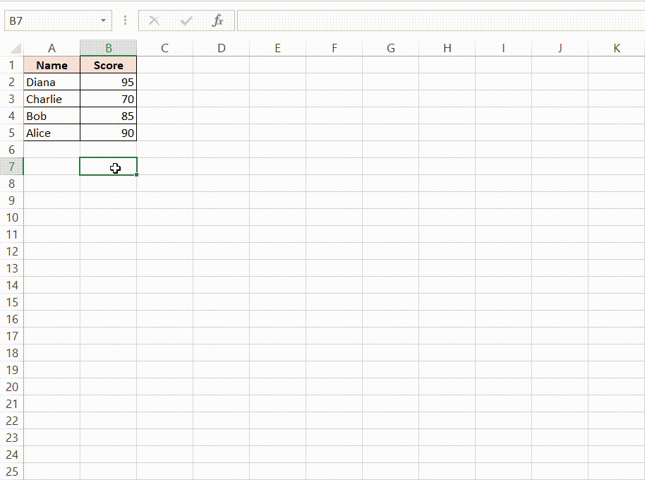 Flip Data in Excel