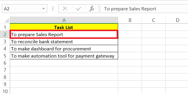 Excel Strikethrough