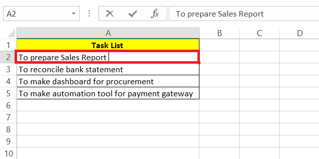 Excel Strikethrough