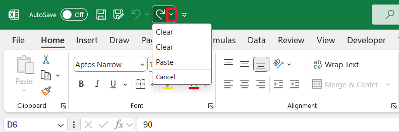 How to Redo and Undo in Excel | MyExcelOnline