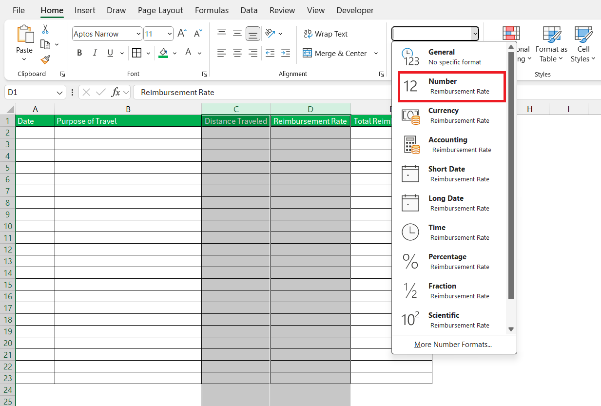 Mileage Reimbursement Calculator