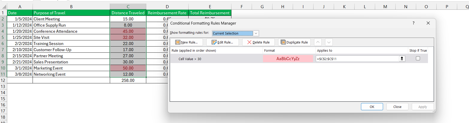 Mileage Reimbursement Calculator