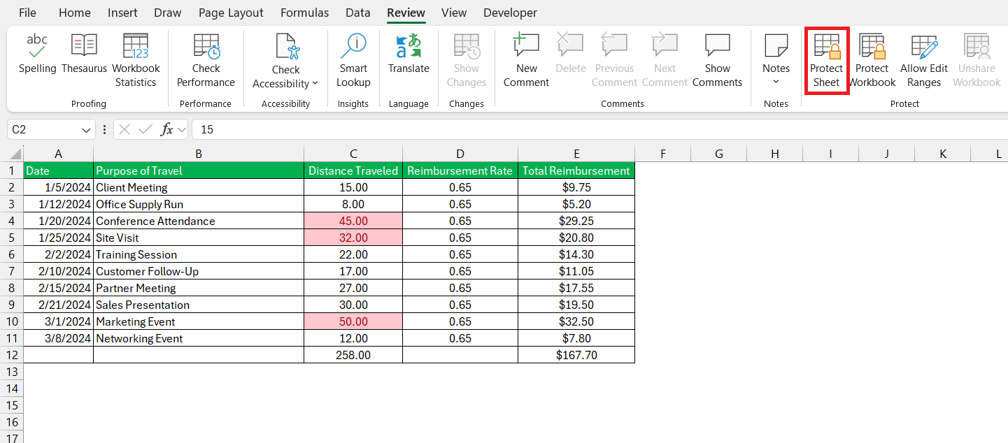 Mileage Reimbursement Calculator