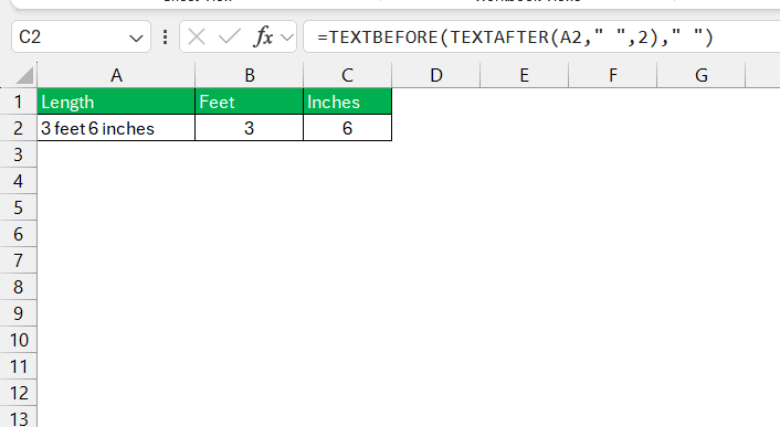 Inches to Decimal in Excel