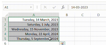 Convert Date to Text