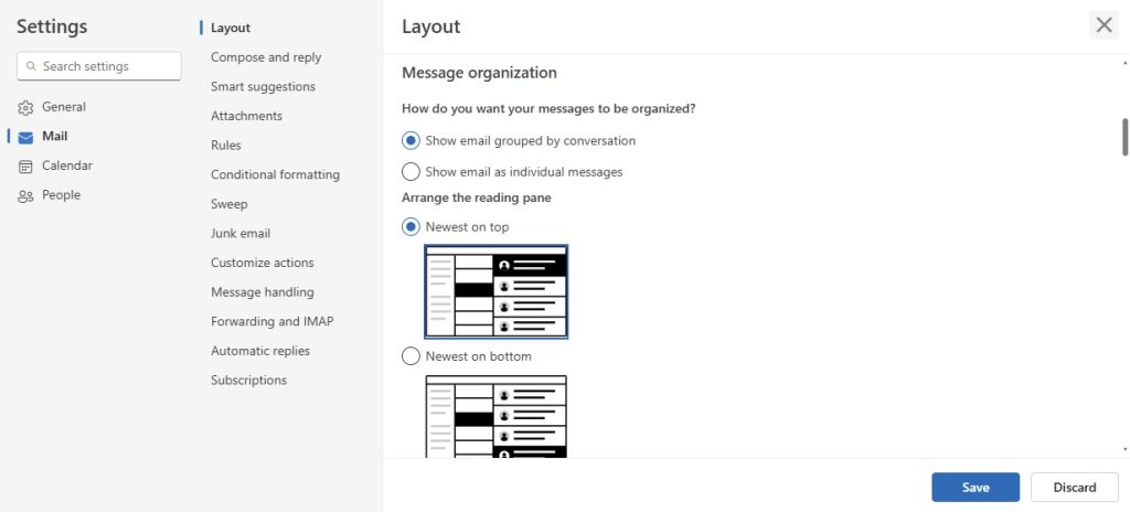 Outlook Conversation View