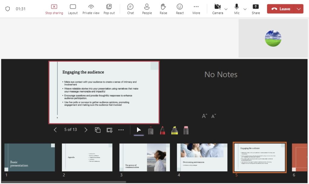 PowerPoint Presentations in Teams