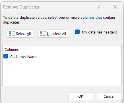 Excel Count Distinct