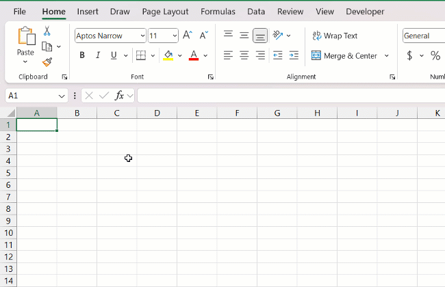 Triangle Symbol in Excel