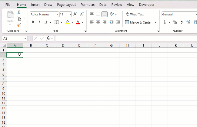 Triangle Symbol in Excel