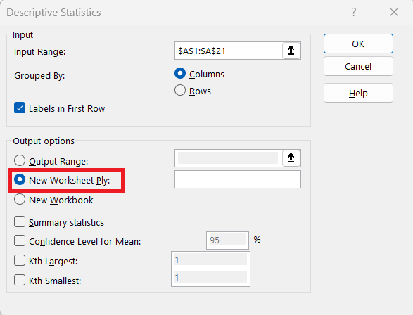 Excel Data Analysis Toolpak