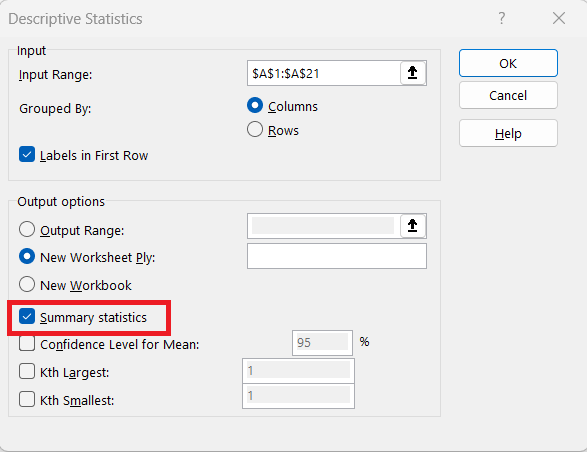 Excel Data Analysis Toolpak