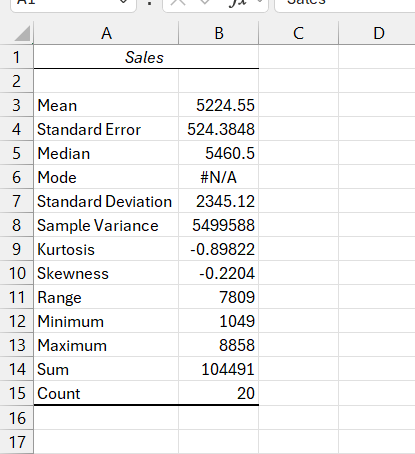 Excel Data Analysis Toolpak