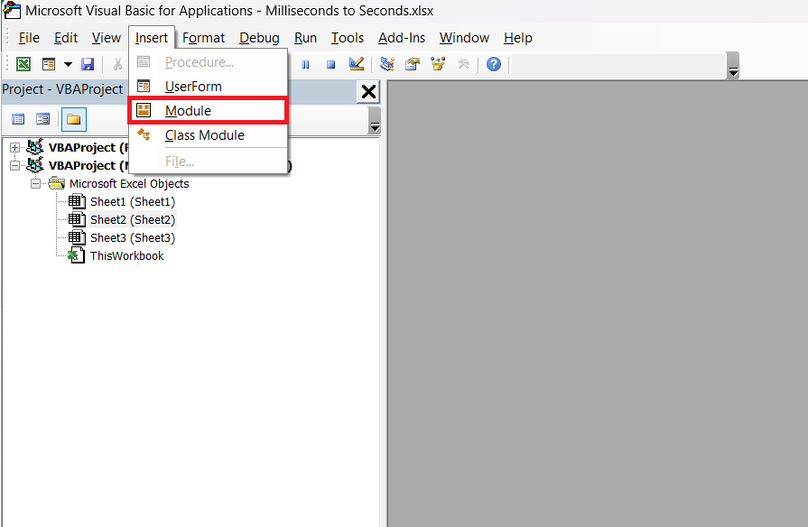 Milliseconds to Seconds in Excel