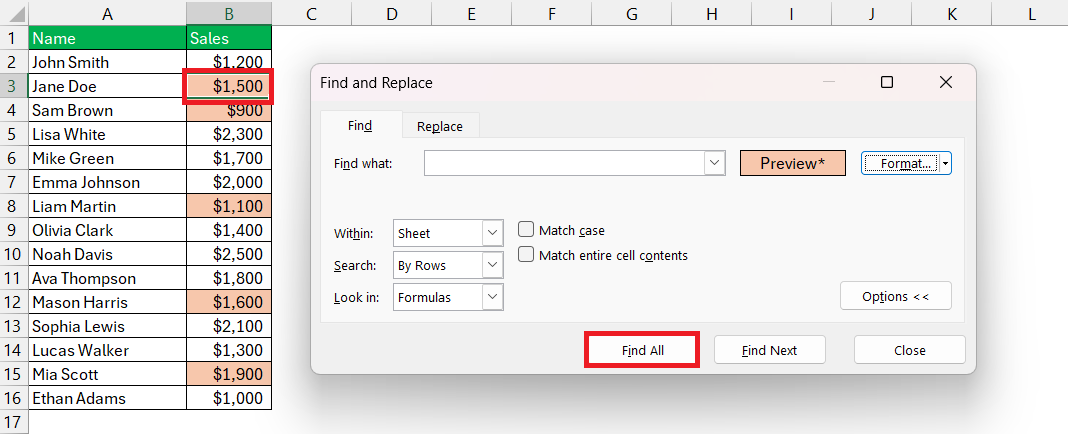 Count Cell Colours in Excel