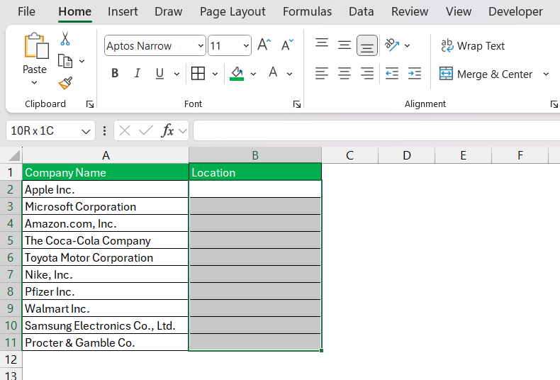 Excel Multi Select Dropdown