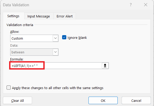 Excel Remove Leading Spaces