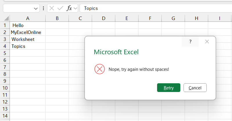 Excel Remove Leading Spaces