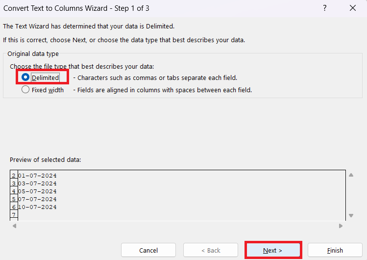 Convert Date to Text in Excel