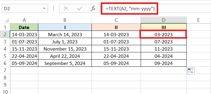 Convert Date to Text in Excel