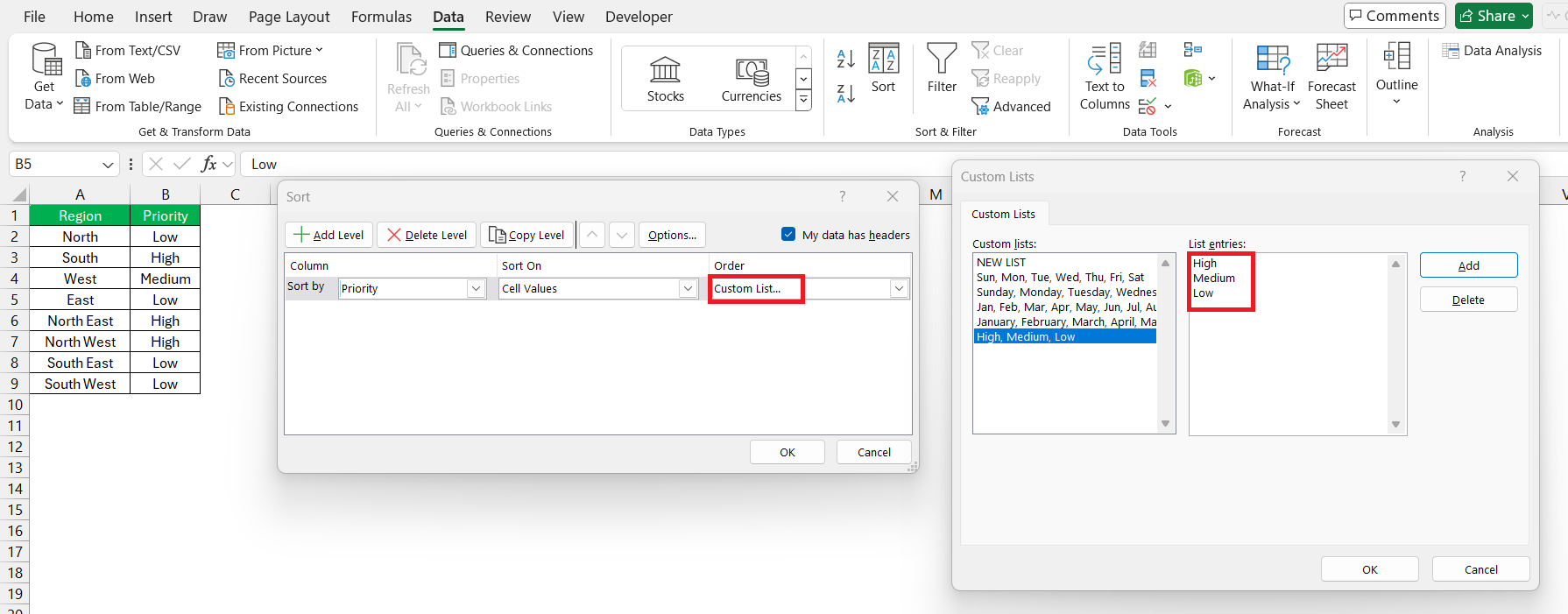 How to Sort Data