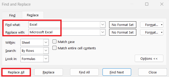 Replace Multiple Values in Excel