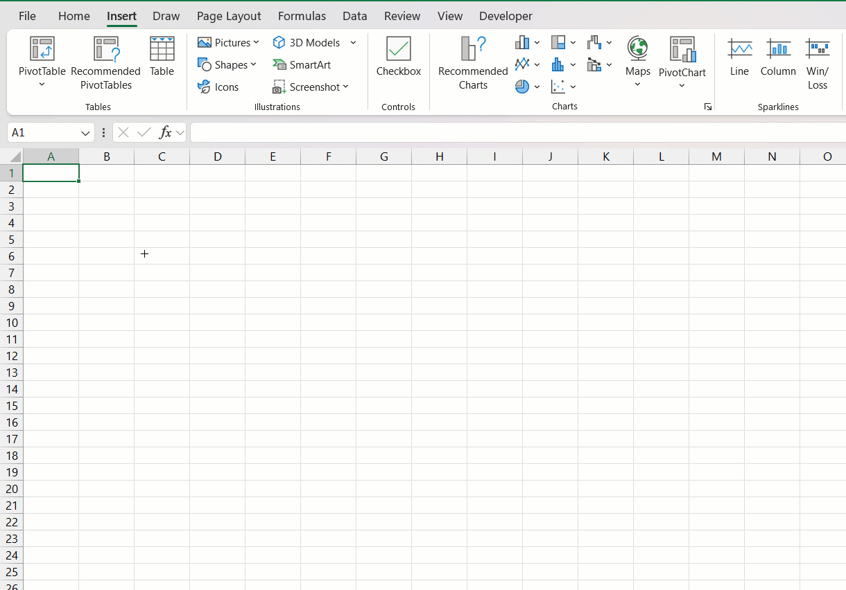 How to draw a line in Excel