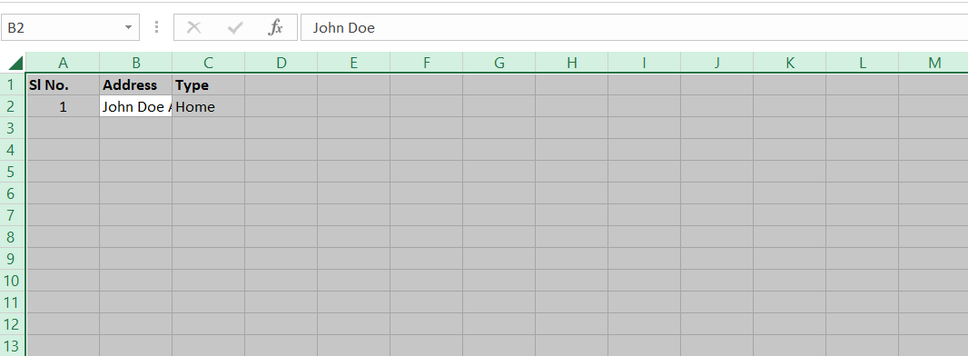 wraptext in excel