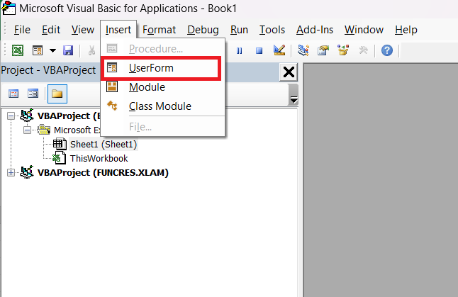 userform in excel