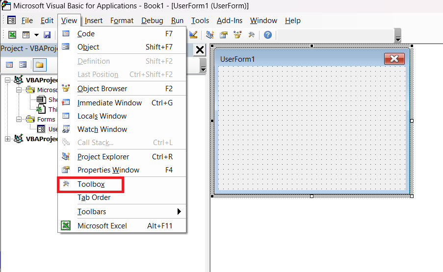 userform in excel