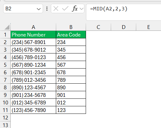 Split Cells in Excel