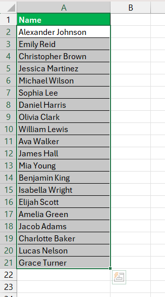 How to Indent Second Line in Excel