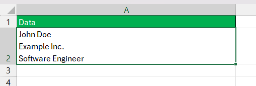 How to Indent Second Line in Excel