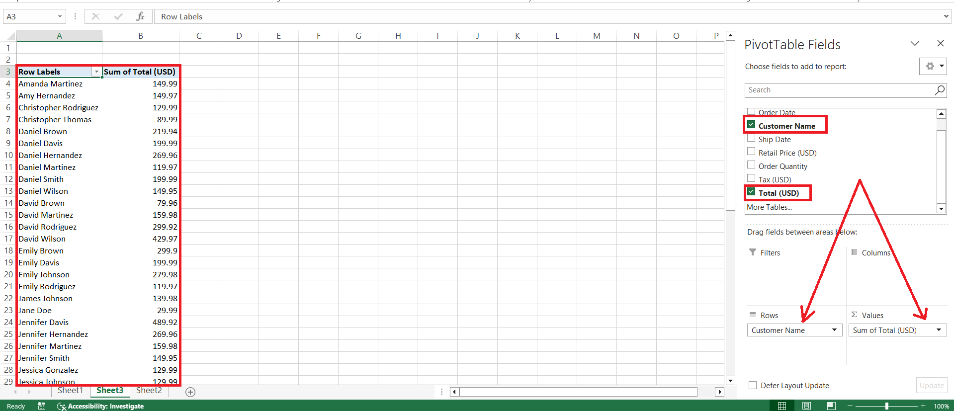 Group Data in Excel