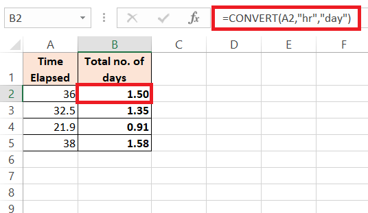 Hrs to Days in Excel