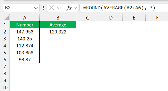 Round Numbers to N Significant Digits in Excel